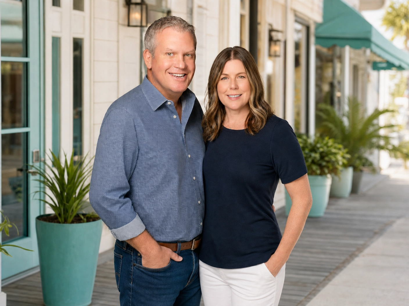 Todd and Rachel, co-owners of Sunny Cleaners Myrtle Beach, SC